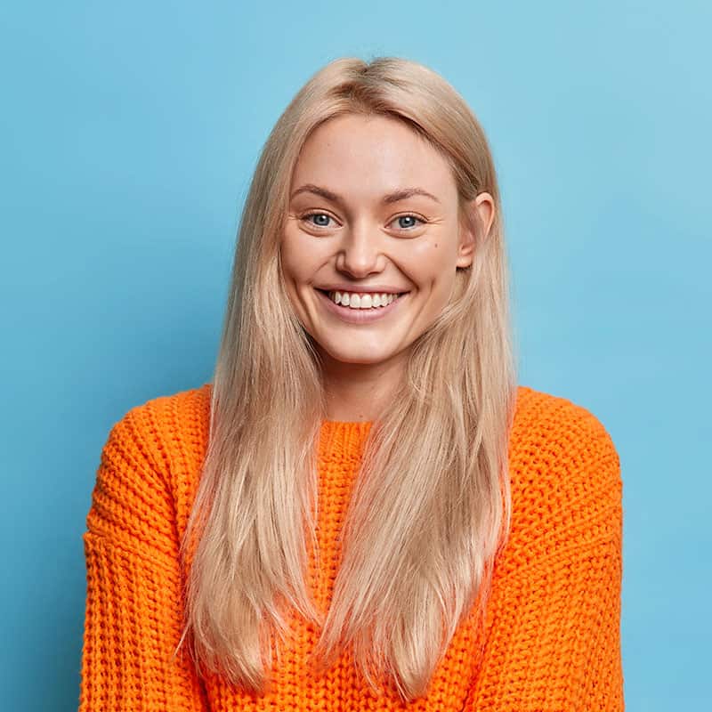 About portrait of cheerful blonde young woman smiles gen CZDTYQ4 portrait of cheerful blonde young woman smiles gen CZDTYQ4